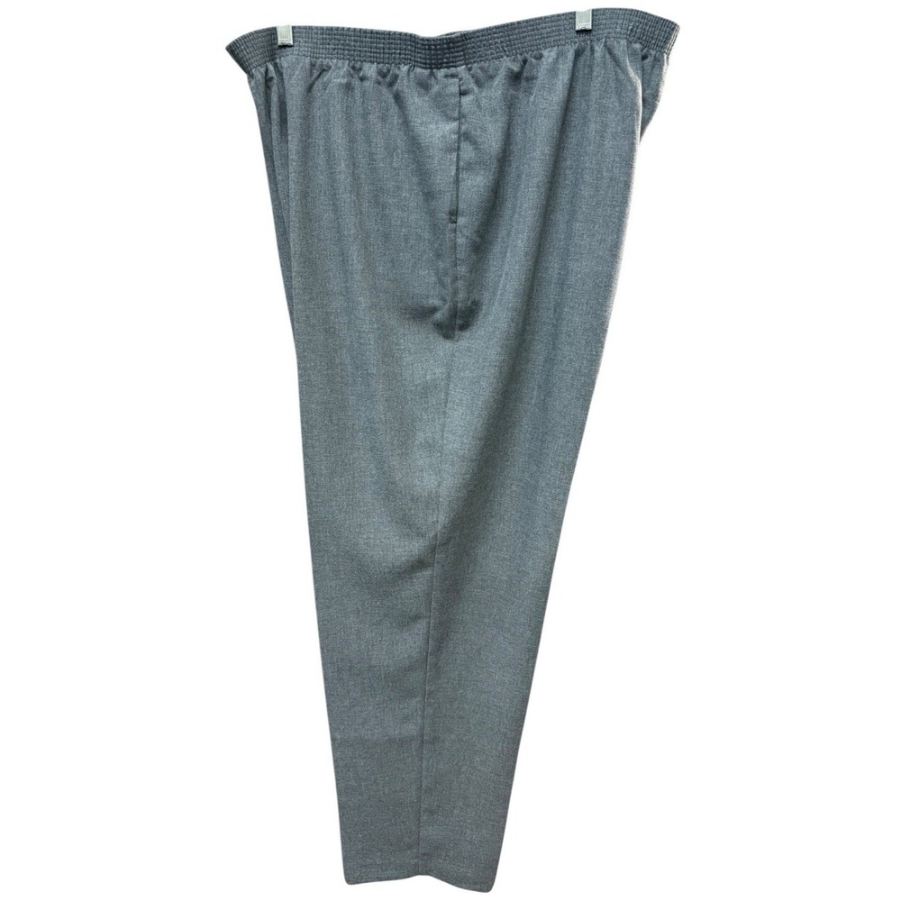 Allison Daley Pants Womens 24W Gray Elastic Waist Pull On Career Plus Size - Picture 2 of 9